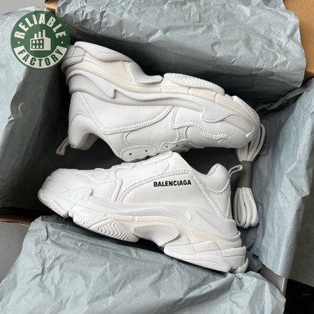 BALENCIAGA TRIPLE S TRIPLE WHITE - BB206