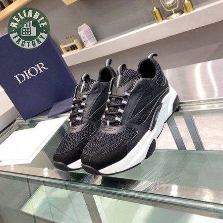 DIOR B22 SNEAKER BLACK TECHNICAL MESH AND CALFSKIN - CD102