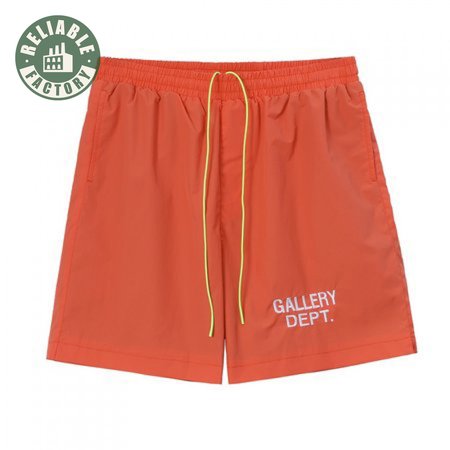 GALLERY DEPT Shorts Letter Design For Men And Women Orange