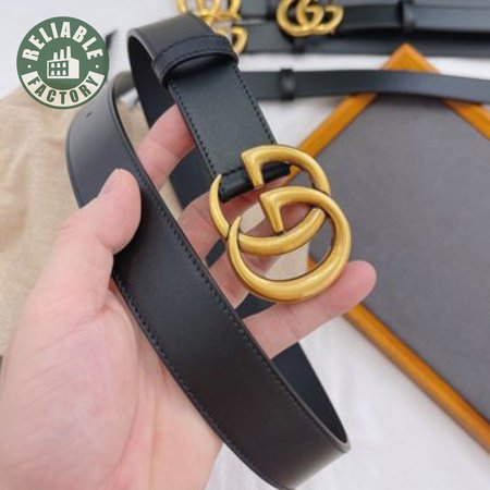 GUCCI GG MARMONT REVERSIBLE BELT BLACK