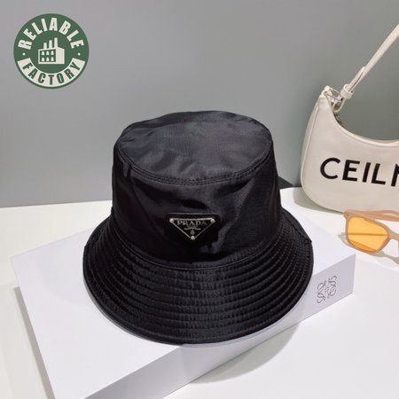 Prada Re-Nylon Bucket Hat Black Cap