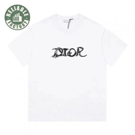 Dior Homme X Peter Doig Oversized Logo T-Shirt White
