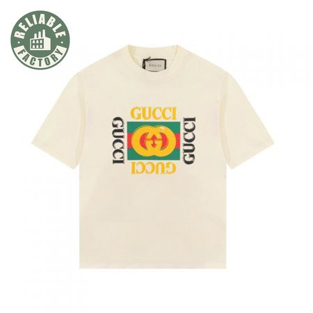 GG KIDS' COTTON T-SHIRT WITH GUCCI LOGO