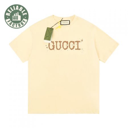 Gucci Autumn And Summer Foam Printing Limited New T-shirt