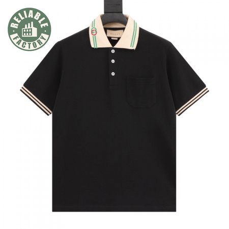 Gucci Interlocking G-collar Polo Shirt