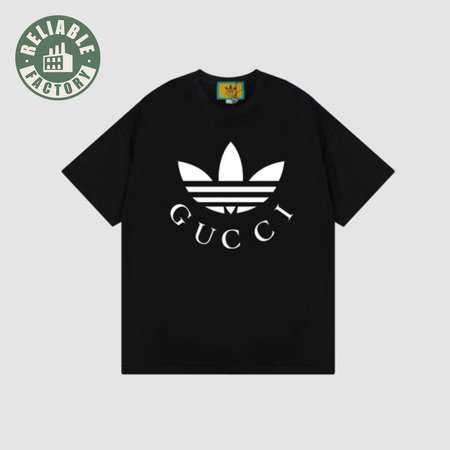 Gucci x Adidas Cotton Jersey T-Shirt Black