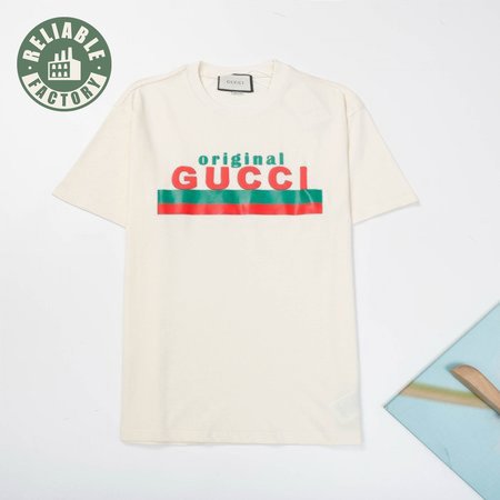 ORIGINAL GUCCI' PRINT OVERSIZE T-SHIRT Beige