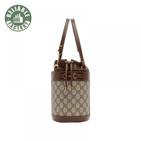 Gucci Beige 1955 Horsebit Small GG Bucket Bag - GMB93