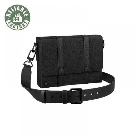 trunk messenger bag taurillon monogram leather lmb016