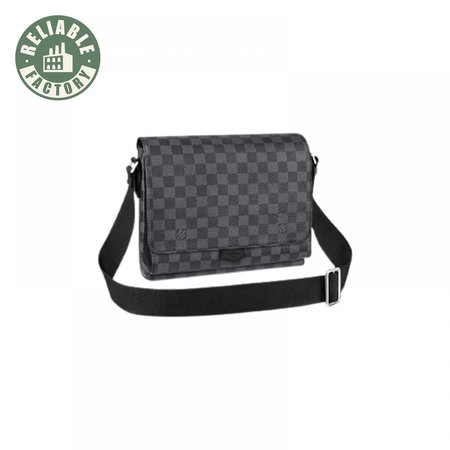 flap messenger damier graphite canvas lmb035