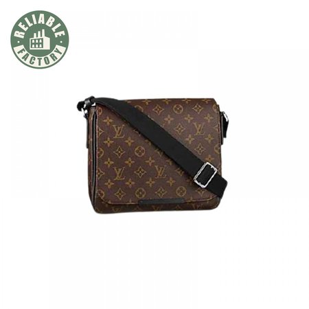 district pm messenger bag monogram macassar canvas lmb022