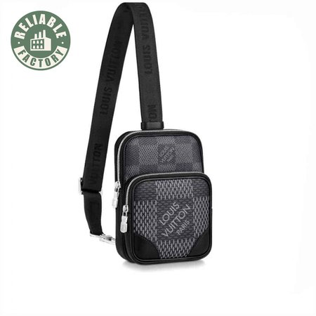 amazone slingbag gray damier graphite 3d coated canvas n50012