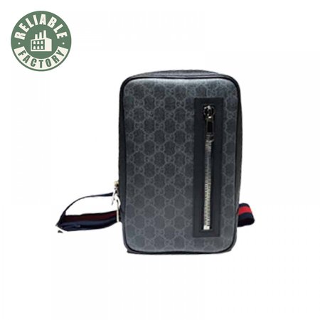 GUCCI ALL OVER PRINT MESSENGER BAG BLACK - GBC31