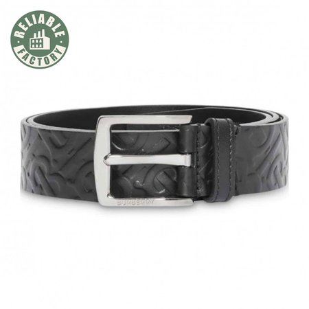 BURBERRY MONOGRAM LEATHER BELT - B22