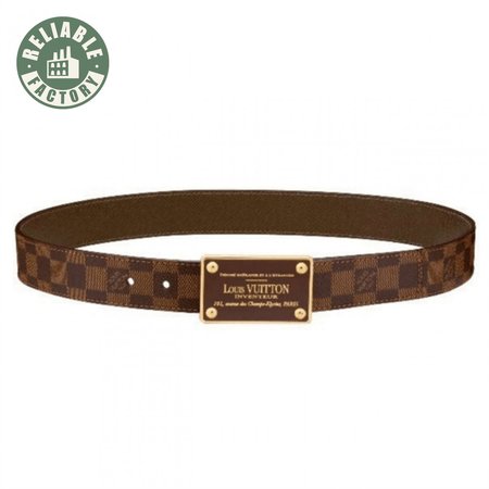 inventeur damier ebene/graphite belt - b159