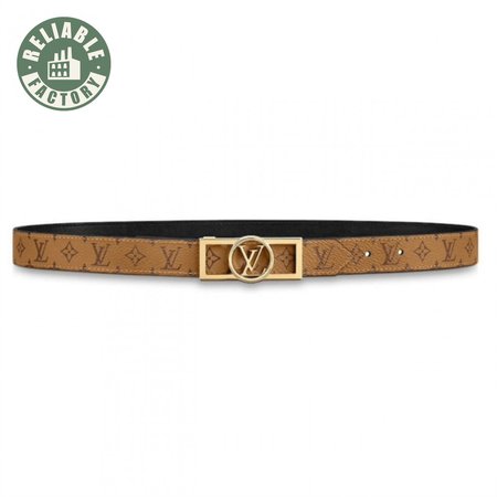 monogram ceinture dauphine tan noir belt - b151