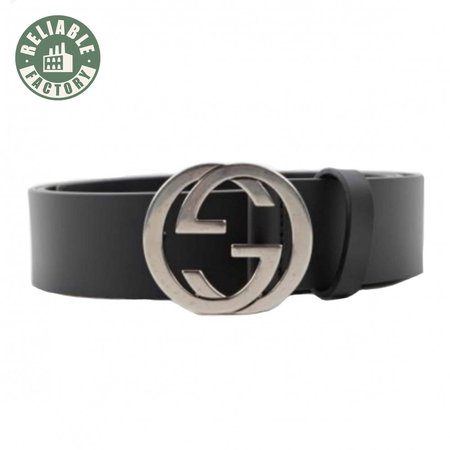GUCCI INTERLOCKING-G LEATHER BELT - B12