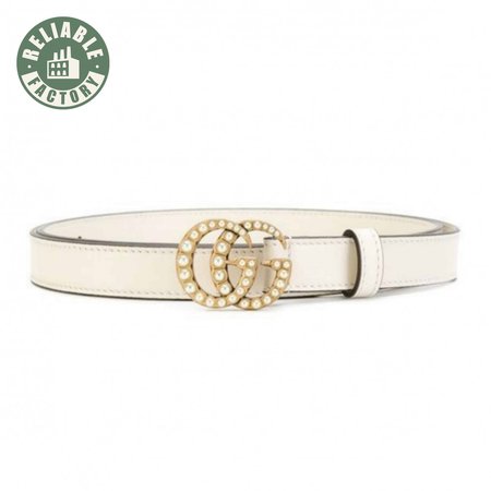 GUCCI PEARL STUDDED GG BELT - B14
