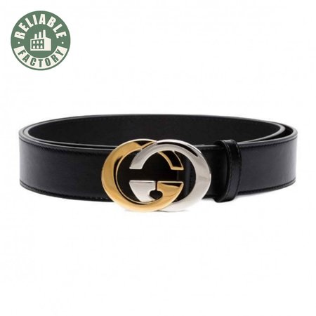 GUCCI GG LEATHER LOGO BELT - B6