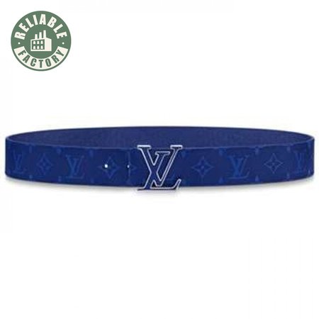 men's initiales 40mm reversible belt blue - b117