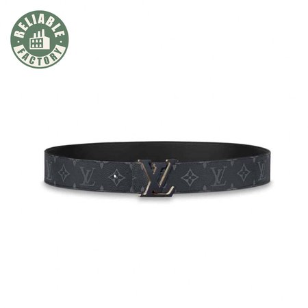 initiales 40mm reversible monogram canvas belt - b111