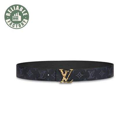 initiales 40mm reversible monogram canvas belt - b102