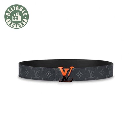 initiales 40mm reversible monogram canvas belt - b90