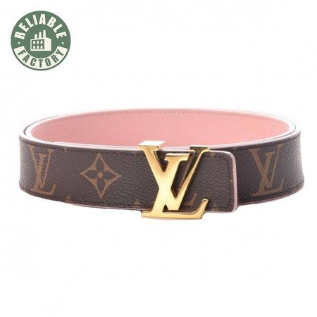 belt initiales reversible monogram rose poudre - b33