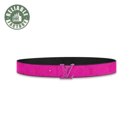 initiales 40mm reversible belt pink - b81