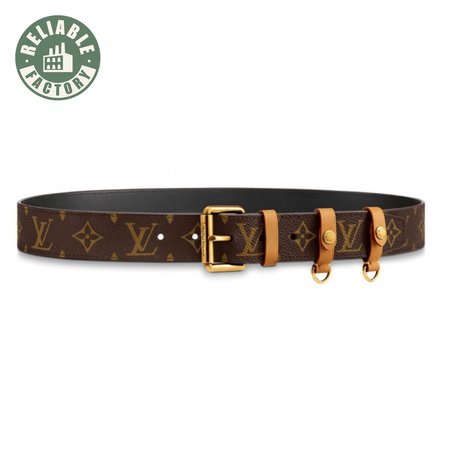 signature belt monogram 35mm brown - b112