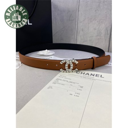 chanel logo classic belt