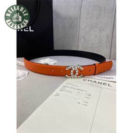 chanel logo classic belt