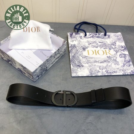 dior black buckle CD belt