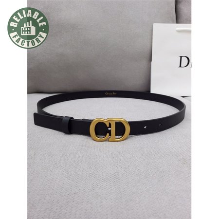 dior CD black leather belt