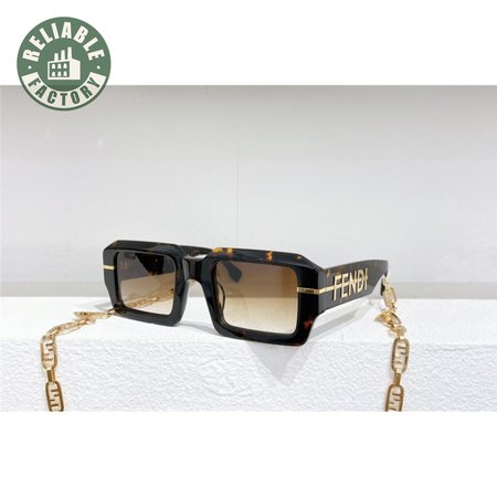 fendi classic luxury rectangular sunglasses