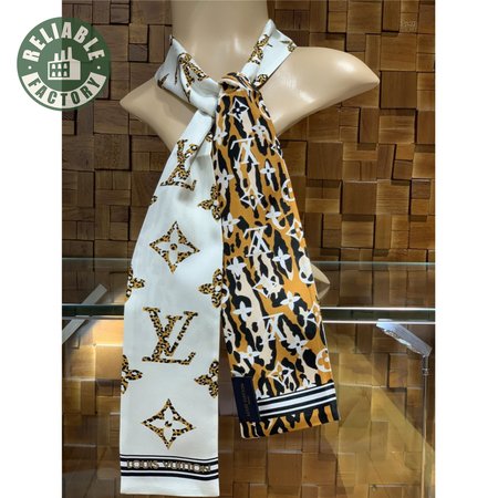 Monogram Giant Jungle silk scarf white