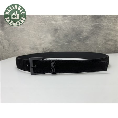 ysl leather belt