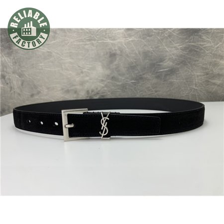 ysl leather belt