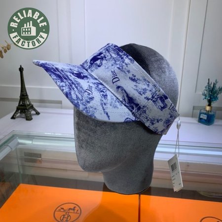 High Quality Christian Dior Blue and white porcelain hats