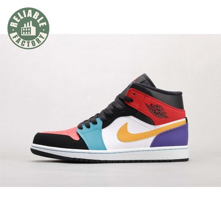 Air Jordan 1 Mid Bred Multi-Color Unisex