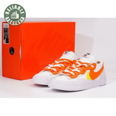 NK x Blazer Low "White Magma Orange" Unisex