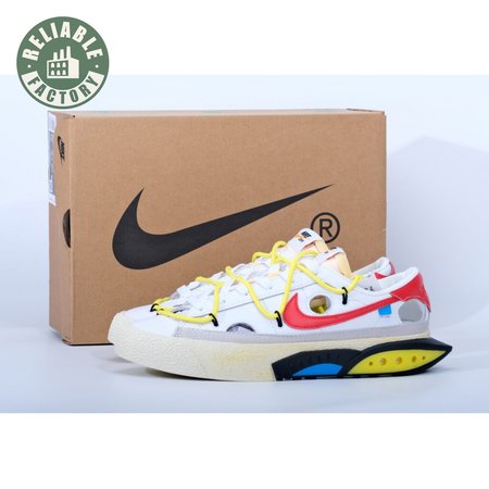off-white x NK Blazer low'77 White Red Men's