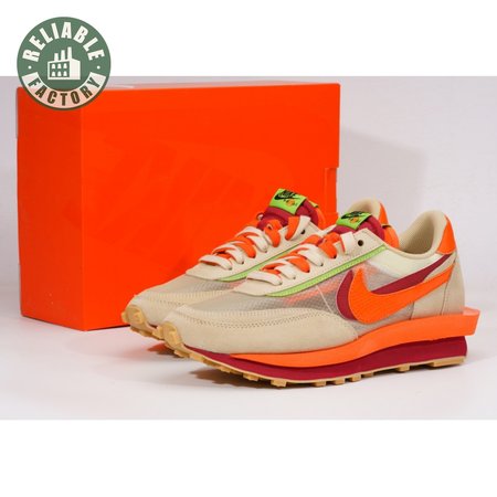 Nike LD Waffle CLOT Kiss of Death Net Orange Blaze DH1347-100 Unisex