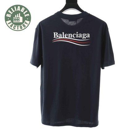 BALENCIAGA CLASSIC NAVY COKE SHORT SLEEVE