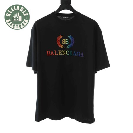 BALENCIAGA RAINBOW SHORT SLEEVE T SHIRT