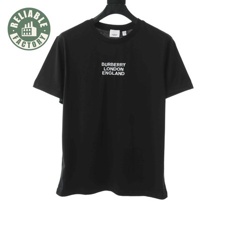 BURBERRY LONDON EMBROIDERED LOGO T SHIRT