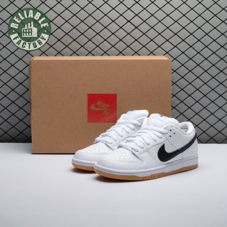 Nike SB Dunk Low Orange Label White Black Unisex