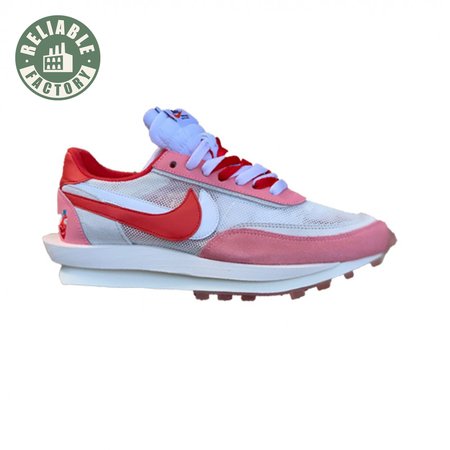 2019 Sacai x Nike LVD Waffle Daybreak Swoosh Pink Gery White Red BV0073 500 Size 36-46