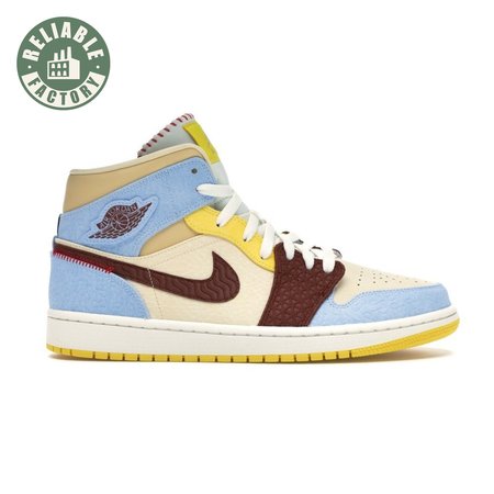 Jordan 1 Mid SE Fearless Maison Chateau Rouge Men's