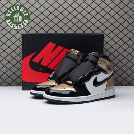 Jordan 1 Retro High NRG Patent Gold Toe Men's